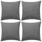 vidaXL Cojines para exteriores 45x45 cm gris 4 unidades vidaXL Cojines para exteriores 45x45 cm gris 4 unidades