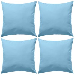 vidaXL Cojines para exteriores 45x45 cm azul claro 4 unidades