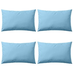 vidaXL Cojines para exteriores 60x40 cm azul claro 4 unidades