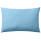 vidaXL Cojines para exteriores 60x40 cm azul claro 4 unidades vidaXL Cojines para exteriores 60x40 cm azul claro 4 unidades