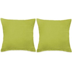 vidaXL Cojines de terciopelo 60x60 cm verde 2 unidades