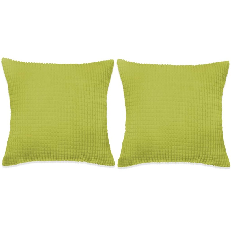 vidaXL Cojines de terciopelo 60x60 cm verde 2 unidades vidaXL Cojines de terciopelo 60x60 cm verde 2 unidades