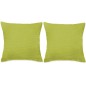vidaXL Cojines de terciopelo 60x60 cm verde 2 unidades vidaXL Cojines de terciopelo 60x60 cm verde 2 unidades