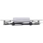 vidaXL Mesa de manicura plegable con ruedas blanco  