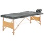 vidaXL Camilla de masaje 3 zonas estructura madera antracita 186x68 cm vidaXL Camilla de masaje 3 zonas estructura madera antracita 186x68 cm