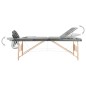 vidaXL Camilla de masaje 3 zonas estructura madera antracita 186x68 cm vidaXL Camilla de masaje 3 zonas estructura madera antracita 186x68 cm