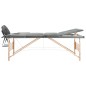 vidaXL Camilla de masaje 3 zonas estructura madera antracita 186x68 cm vidaXL Camilla de masaje 3 zonas estructura madera antracita 186x68 cm