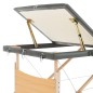 vidaXL Camilla de masaje 3 zonas estructura madera antracita 186x68 cm vidaXL Camilla de masaje 3 zonas estructura madera antracita 186x68 cm