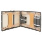 vidaXL Camilla de masaje 3 zonas estructura madera antracita 186x68 cm vidaXL Camilla de masaje 3 zonas estructura madera antracita 186x68 cm