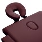 vidaXL Camilla de masaje plegable 2 zonas madera morado vino vidaXL Camilla de masaje plegable 2 zonas madera morado vino