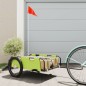 vidaXL Remolque para bicicletas hierro y tela Oxford verde vidaXL Remolque para bicicletas hierro y tela Oxford verde