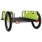 vidaXL Remolque para bicicletas hierro y tela Oxford verde vidaXL Remolque para bicicletas hierro y tela Oxford verde