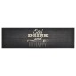 vidaXL Alfombra de cocina lavable terciopelo negro 45x150 cm vidaXL Alfombra de cocina lavable terciopelo negro 45x150 cm