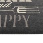 vidaXL Alfombra de cocina lavable terciopelo negro 45x150 cm vidaXL Alfombra de cocina lavable terciopelo negro 45x150 cm