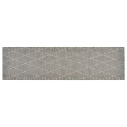 vidaXL Alfombra de cocina lavable terciopelo dibujo rombos 45x150 cm