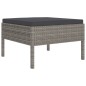 vidaXL Set de muebles de jardín 10 pzas y cojines ratán sintético gris vidaXL Set de muebles de jardín 10 pzas y cojines ratán sintético gris