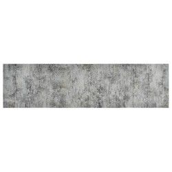 vidaXL Alfombra de cocina lavable terciopelo aspecto hormigón 45x150cm