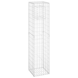 vidaXL Cesta poste de gaviones de hierro 40x40x180 cm
