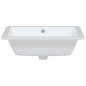 vidaXL Lavabo de baño rectangular cerámica blanco 50x40,5x18,5 cm vidaXL Lavabo de baño rectangular cerámica blanco 50x40,5x18,5 cm
