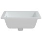 vidaXL Lavabo de baño rectangular cerámica blanco 50x40,5x18,5 cm vidaXL Lavabo de baño rectangular cerámica blanco 50x40,5x18,5 cm