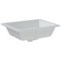 vidaXL Lavabo de baño rectangular cerámica blanco 50x40,5x18,5 cm vidaXL Lavabo de baño rectangular cerámica blanco 50x40,5x18,5 cm