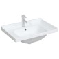 vidaXL Lavabo de baño rectangular cerámica blanco 71x48x23 cm vidaXL Lavabo de baño rectangular cerámica blanco 71x48x23 cm