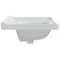 vidaXL Lavabo de baño rectangular cerámica blanco 71x48x23 cm vidaXL Lavabo de baño rectangular cerámica blanco 71x48x23 cm
