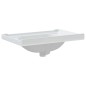 vidaXL Lavabo de baño rectangular cerámica blanco 71x48x23 cm vidaXL Lavabo de baño rectangular cerámica blanco 71x48x23 cm
