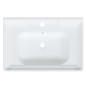vidaXL Lavabo de baño rectangular cerámica blanco 71x48x23 cm vidaXL Lavabo de baño rectangular cerámica blanco 71x48x23 cm