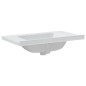 vidaXL Lavabo de baño rectangular cerámica blanco 81x48x19,5 cm vidaXL Lavabo de baño rectangular cerámica blanco 81x48x19,5 cm