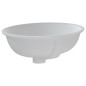 vidaXL Lavabo de baño ovalado cerámica blanco 43x35x19 cm vidaXL Lavabo de baño ovalado cerámica blanco 43x35x19 cm