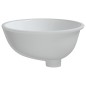 vidaXL Lavabo de baño ovalado cerámica blanco 43x35x19 cm vidaXL Lavabo de baño ovalado cerámica blanco 43x35x19 cm