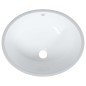 vidaXL Lavabo de baño ovalado cerámica blanco 43x35x19 cm vidaXL Lavabo de baño ovalado cerámica blanco 43x35x19 cm