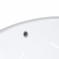 vidaXL Lavabo de baño ovalado cerámica blanco 43x35x19 cm vidaXL Lavabo de baño ovalado cerámica blanco 43x35x19 cm