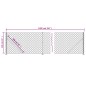vidaXL Cerca de alambre con brida gris antracita 1,1x10 m vidaXL Cerca de alambre con brida gris antracita 1,1x10 m