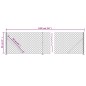 vidaXL Cerca de alambre con brida gris antracita 0,8x10 m vidaXL Cerca de alambre con brida gris antracita 0,8x10 m