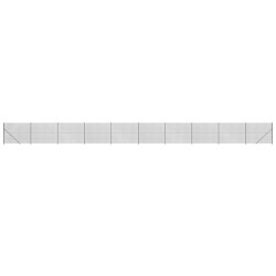vidaXL Cerca de alambre con brida gris antracita 2,2x25 m