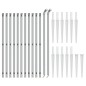vidaXL Cerca de alambre con pinchos de anclaje plateado 1,1x25 m vidaXL Cerca de alambre con pinchos de anclaje plateado 1,1x25 m