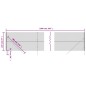 vidaXL Cerca de alambre plateado 2,2x10 m vidaXL Cerca de alambre plateado 2,2x10 m