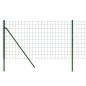 vidaXL Cerca de alambre de acero galvanizado verde 0,8x10 m vidaXL Cerca de alambre de acero galvanizado verde 0,8x10 m