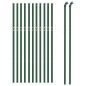 vidaXL Cerca de alambre de acero galvanizado verde 0,8x25 m vidaXL Cerca de alambre de acero galvanizado verde 0,8x25 m