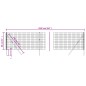 vidaXL Cerca de alambre de acero galvanizado verde 0,8x25 m vidaXL Cerca de alambre de acero galvanizado verde 0,8x25 m