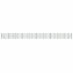 vidaXL Cerca de alambre con pinchos de anclaje verde 1,4x25 m