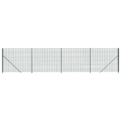 vidaXL Cerca de alambre con brida verde 1,8x10 m