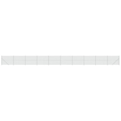 vidaXL Cerca de alambre con brida plateada 1,8x25 m