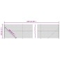vidaXL Cerca de alambre con brida plateada 1,8x25 m vidaXL Cerca de alambre con brida plateada 1,8x25 m