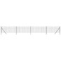 vidaXL Cerca de alambre de acero galvanizado gris antracita 1,1x10 m