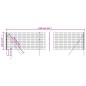 vidaXL Cerca de alambre de acero galvanizado gris antracita 1,1x10 m