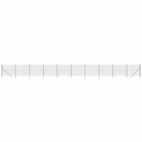 vidaXL Cerca de alambre de acero galvanizado gris antracita 1,4x25 m