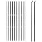 vidaXL Cerca de alambre de acero galvanizado gris antracita 1,4x25 m
